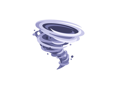 Tornado daily design flat icon illustration storm tornado vector vortex