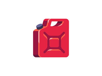 Gas can daily design flat gas can icon illustration jerrycan vector