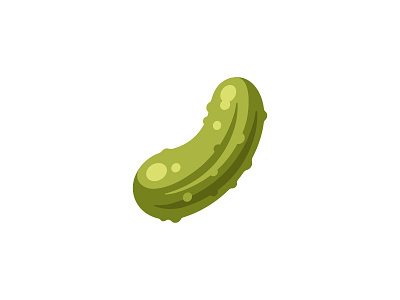 Pickle cucumber daily design flat icon illustration pickle vector