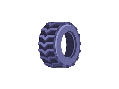 Tire daily design flat icon illustration tire vector
