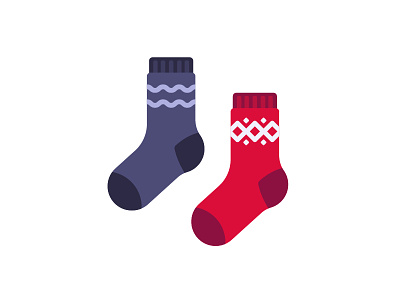Socks daily design flat icon illustration socks vector