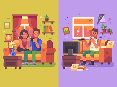 Illustrations for an ad