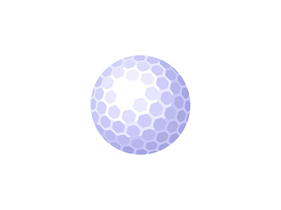 Golf ball daily design flat golf ball icon illustration vector