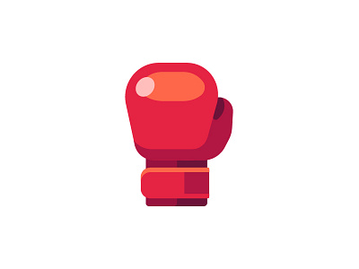 Boxing glove boxing glove daily design flat icon illustration vector