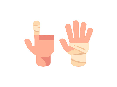 Bandage bandage daily design flat hand icon illustration vector