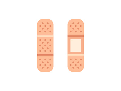 Band-aid band aid daily design flat icon illustration vector