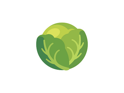 Cabbage cabbage daily design flat icon illustration vector