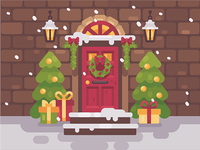Christmas Door designs, themes, templates and downloadable graphic elements  on Dribbble