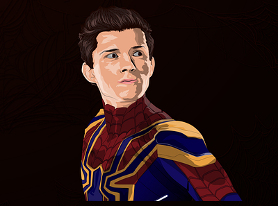 Spider-Man Vector Portrait adobe illustrator adobe photoshop art artist design designer graphic graphic design illustration marvel peter parker portrait art portrait illustration spiderman vector vector art vector illustration vectorart