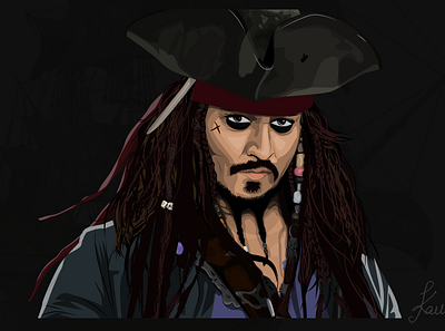 Captain Jack Sparrow Vector Art adobe illustrator adobe photoshop art captain illustrator jack jack sparrow johnny johnny depp pirates pirates of the caribbean portrait portrait illustration sparrow vector vector art vector artwork vector design vector illustration vectorart