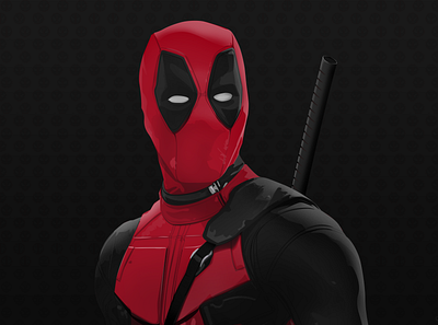 Deadpool Vector Portrait adobe illustrator adobe photoshop art artist portrait portrait illustration vector vector art vector illustration vectorart