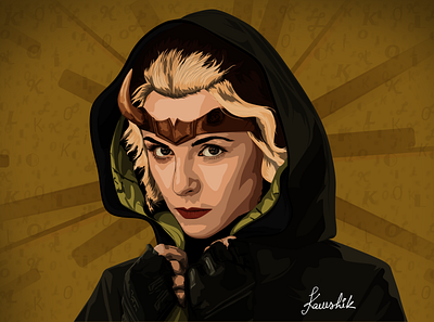 Sylvie (Lady Loki) Vector Portrait 2d art adobe illustrator adobe photoshop art design digital graphic art graphic design illustration lady loki loki marvel mcu portrait portrait illustration sophia di martino sylvie vector vector illustration vectorart