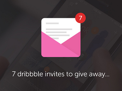 7 Dribbble invites to give away! contest dribbble invites