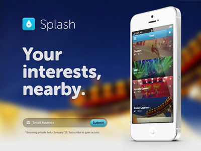 New Splash Landing Page