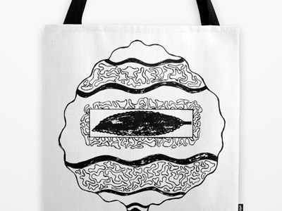 Tote drawing illustration pencil tote tree