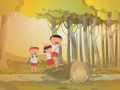 illustration vector for short movie animation