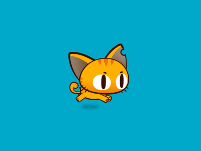 Cat animation cat character design gif walk cycle