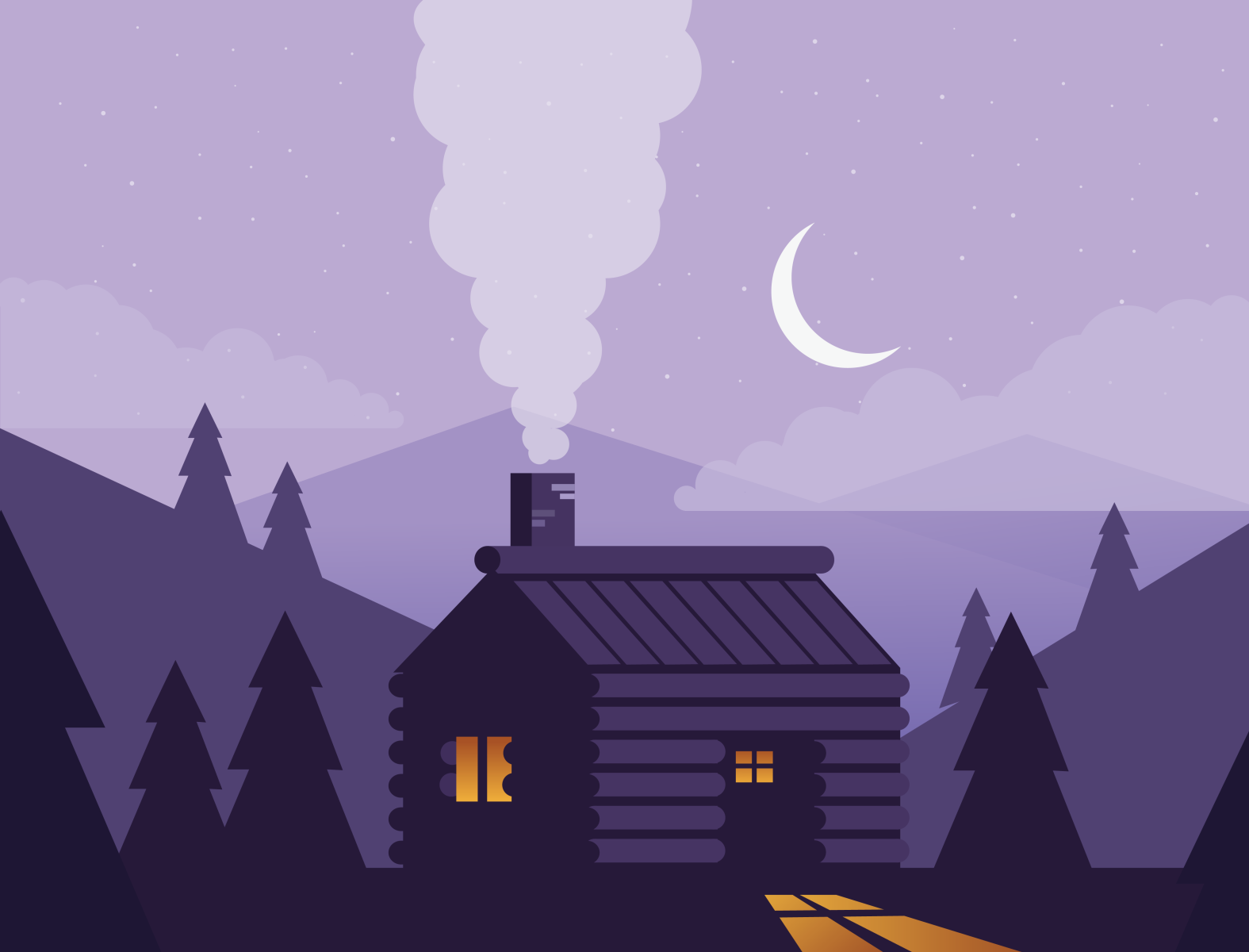 Cabin by Kulsoom W on Dribbble