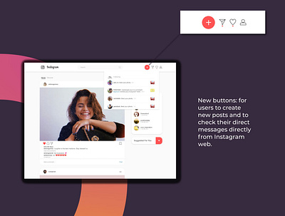 Instagram Redesign (2/3) design illustration ui ux