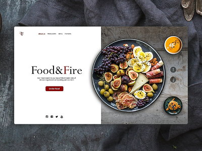 Food&Fire design restoration food ui