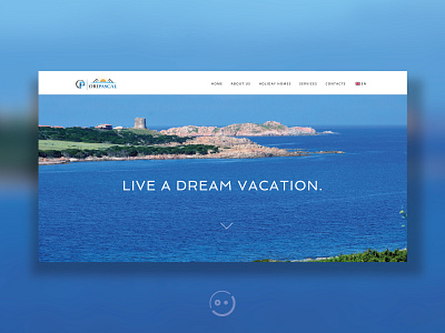 Booking Website behance booking design flat italy minimal responsive sardinia summer travel uiux userinterface webdesign website