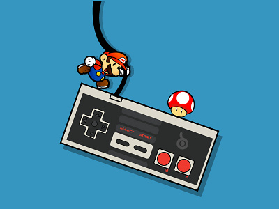 Nintendo NES // Vintage Illustrations Series