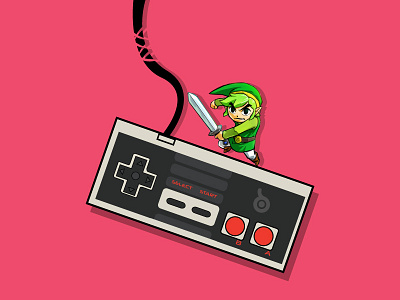 Nintendo NES // Vintage Illustrations Series