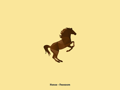 Horse - Freedom animal animals collection design illustration minimal nature