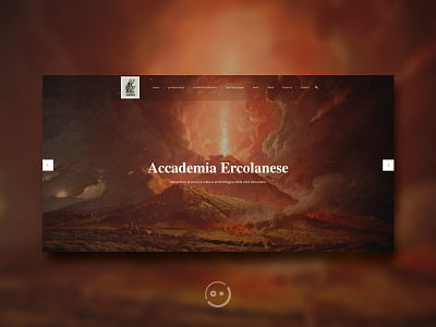 Accademia Ercolanese art culture history interface minimal museum ui uidesign ux web webdesign website