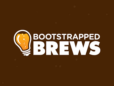 Bootstrapped Brews Logo beer brew challenge homebrew identity lightbulb logo startup