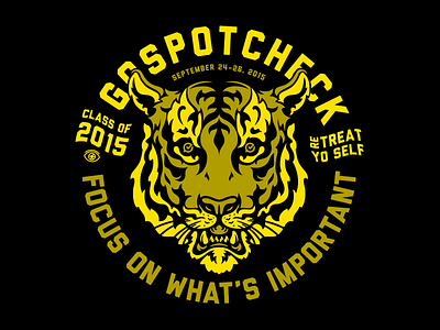 GoSpotCheck 2015 Retreat illustration retreat shirt t shirt tank eye of the tiger tank top tee tiger tshirt vector