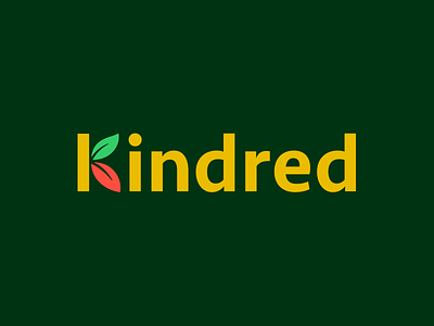 Kindred Logo bamboo brand identity k kindred leaf leaves logo logotype