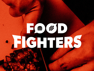 Food Fighters, The Podcast brand brand design branding identity logotype metal rock and roll