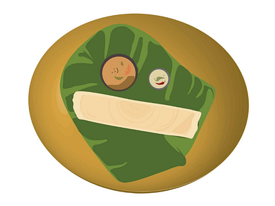 Illustration of a Dosa because kind of missing it!