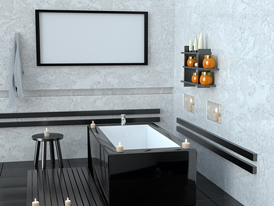 modern bathroom 2 bath bathtub candle chair design inside interior lighting modern natural tile