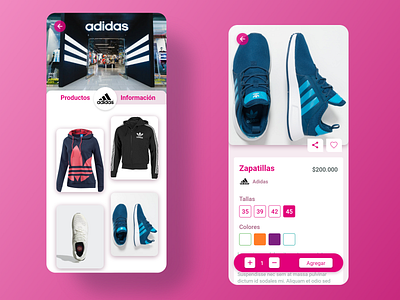 Easy Shopping app clothes shop design minimal shoes shopping app store ui ux vector