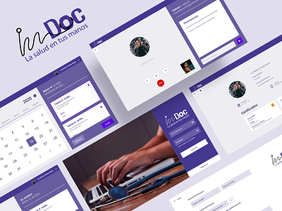 InnDoc Dashboard app branding demo design desktop medical medical app medical care medical design medical logo minimal ui ux web website