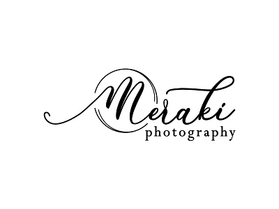 Meraki Photography Logo branding logo logo design logotype