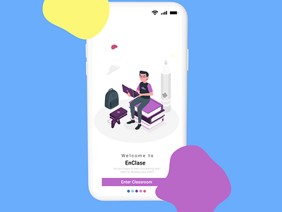Enclase - Onboarding Screen for Online Learning App - UI/UX