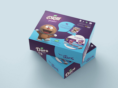 Dora Chocolate Box Design illustration packaging design paqckaging pouch design print design product design