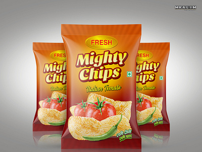 Chips Packet branding illustration packaging design pouch design product design