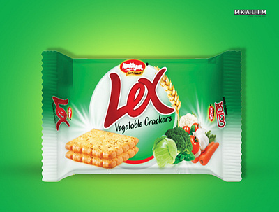 Lex Vegetable Biscuits Design biscuit packaging illustration packaging design print design print designer