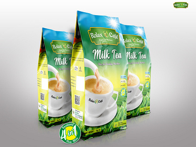 Milk Tea pouch Design | Packaging Design biscuit packaging branding chips packet design design illustration packaging design pouch design print design print designer product design