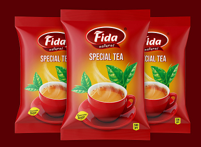 TEA POUCH DESIGN biscuit packaging chips packet design coffee pouch design design illustration packaging design pouch design print design print designer product design