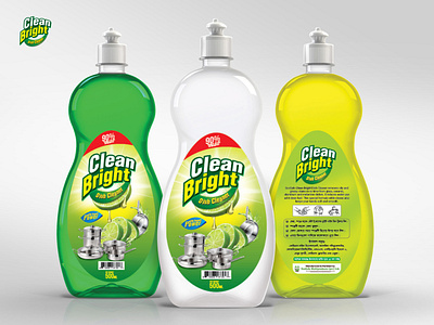 Dish Cleaner Label Design