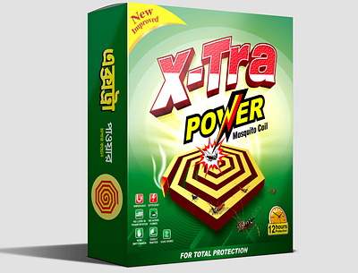 Mosquito Coil Packet Design-Box Design box design coil box coil packet design foil pack design graphic design mkalim packa packaging design packaging designer pouch design print design