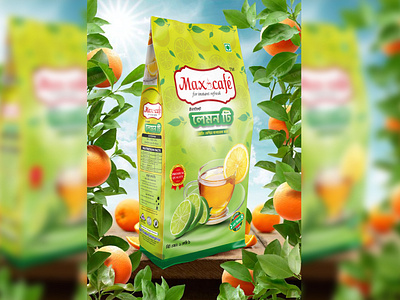 Lemon Tea Packet Design (Max Cafe)