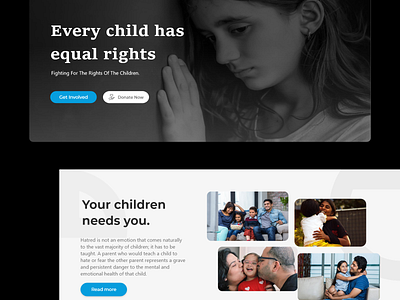 Ayushman NGO Website - Fightning for the child rights app design clean ui design design app mobile ui ui uidesign uidesigns uiux uxdesign