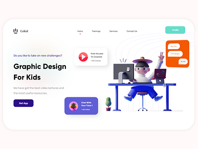 Cokid - Designing for Kids adobe xd app design clean ui design design app mobile ui ui uidesign uidesigns uxdesign