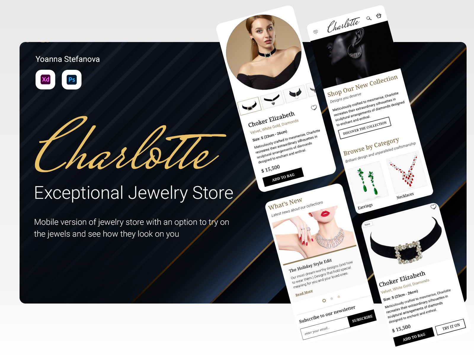 Jewelry Mobile Design by Yoanna on Dribbble